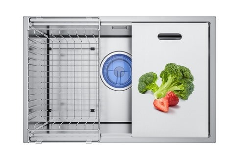 Chậu rửa bát GrandX GX7046S Smooth - Inox 304 Handmade Cao Cấp