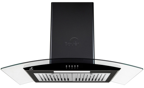 Máy Hút Mùi Bauer BC 70EC1B - Kính cong đen 1200m3/h