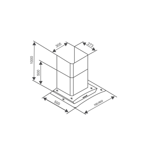 Máy Hút Mùi Kính Cong Canzy CZ-M6890 | Malaysia | 1500m3/h