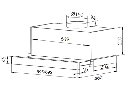 Máy hút mùi Faster FS SYP7222