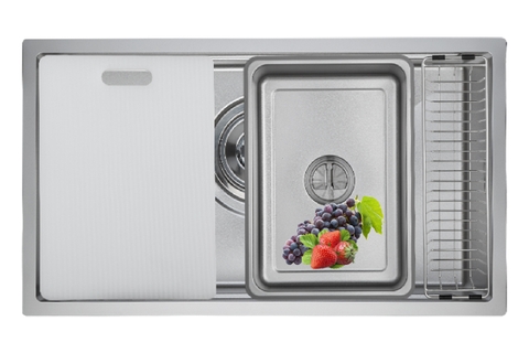 Chậu rửa bát GrandX GX6845V Volcano - Công nghệ chống xước đỉnh cao