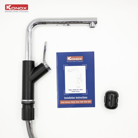 Vòi rửa bát Konox Artan Black