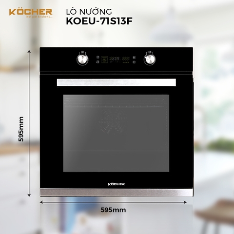 Lò nướng âm tủ KOCHER KOEU-71S13F - 71 Lít - 13 Chức năng