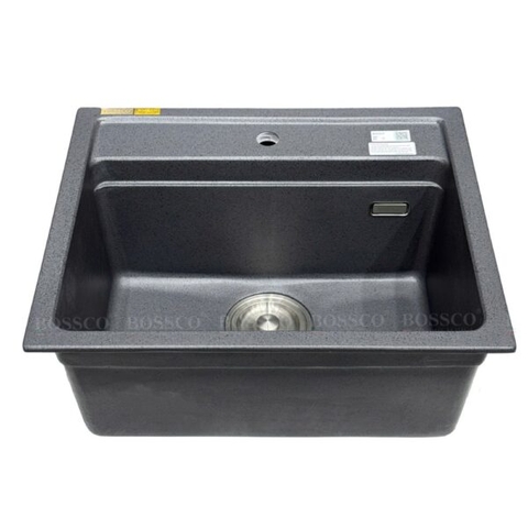 Chậu Rửa Chén Đá 1 Hộc BOSSCO ITALIA BC-MT6050XĐ Xám Đen