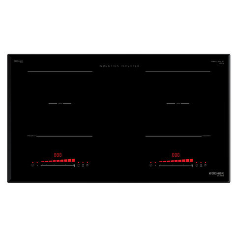 Bếp từ đôi KOCHER DI-330E - Nhập khẩu Hàn Quốc - Thiết kế viền Aluminum
