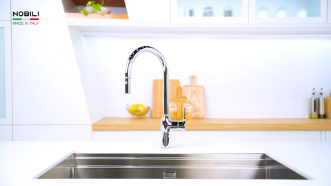 Vòi rửa bát dây rút Nobili Ring NB131L - Cao 445mm | Italy