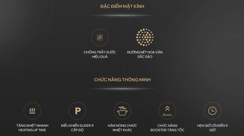 Bếp từ đa điểm Kocher DI‑866GE - Kính Eurokera Pháp - Nhập Đức