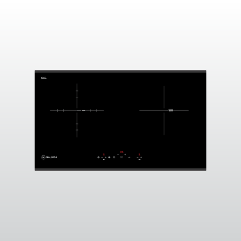 Bếp Kính Âm 2 Từ 1 Điện Malloca MH-03IR N | Kính EuroKera Cao Cấp