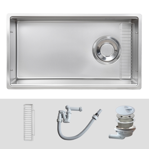 Chậu rửa bát Kluger KY8045FS – S80 POSCO 304 Linen chống xước