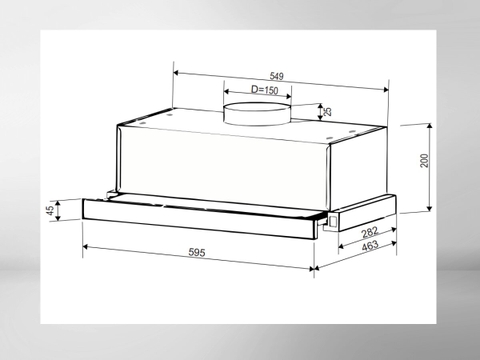 Máy Hút Mùi Bauer BC 6002I - Slim Âm Tủ