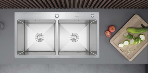 Chậu rửa bát phủ Nano bạc kháng khuẩn FS 8245HB