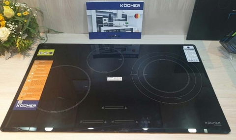 Bếp từ 3 vùng nấu Kocher DI-855GE - Nhập Đức - Kính Schott Ceran