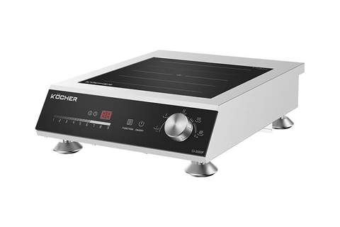 Bếp từ công nghiệp Kocher CI-3500F – Inverter 50% điện – Mâm kép 3500W