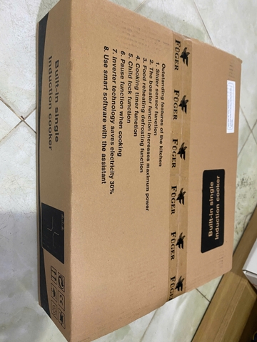 Bếp từ đơn âm Fuger FG 818A – Inverter tiết kiệm điện, Booster siêu nhanh