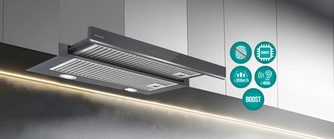 Hút mùi âm tủ GrandX GX H70F58G - 950m³/h - Thiết kế gọn, công suất mạnh