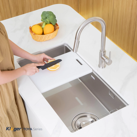 Chậu rửa bát Kluger KY8045SL Plus – Super Linen bền bỉ vượt thời gian