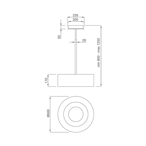 Máy hút mùi đảo Malloca MOON I230F - Nhập khẩu Ý