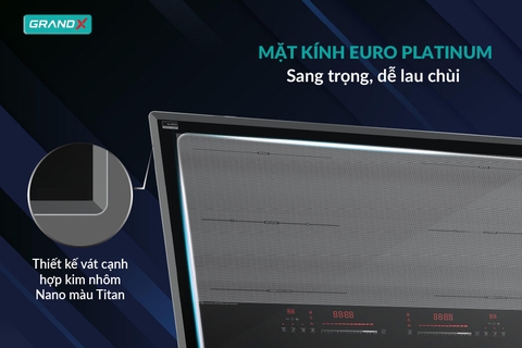 Bếp từ Grandx GX IP839 Pro Series 8 Malaysia | Inverter 50A Mạnh Mẽ