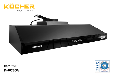 Máy hút mùi KOCHER K-6070V - Cổ điển - Nhỏ gọn - Hút khỏe 900m3/h