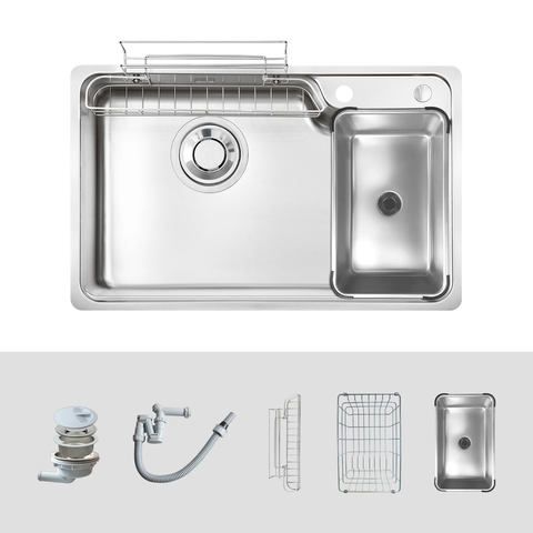 Chậu rửa bát Kluger KH8050FS Plus – Chuẩn Nhật, Inox 304 cao cấp