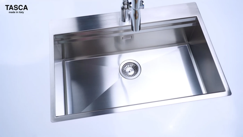 Chậu rửa bát Tasca Step NT651T - Gờ hạ bậc Slide, Lắp dương, Nhập Ý