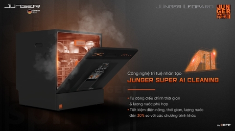 Máy rửa bát Junger JG DWJ-136-VG – Sạch khô UV, 13 bộ