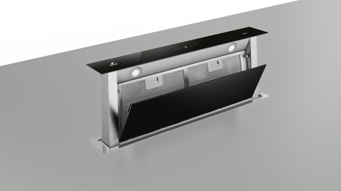 Máy Hút Mùi Âm Bàn Đá Bauer BC 90HF - Down Draft Glass