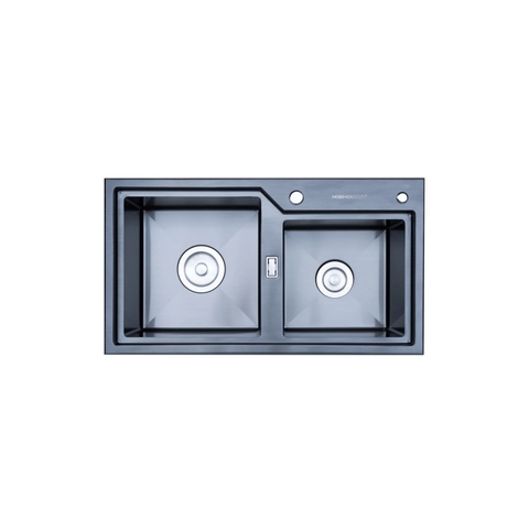 Chậu rửa bát Nobinox Lumia NJ513B - PVD Đen, Inox 304 Posco
