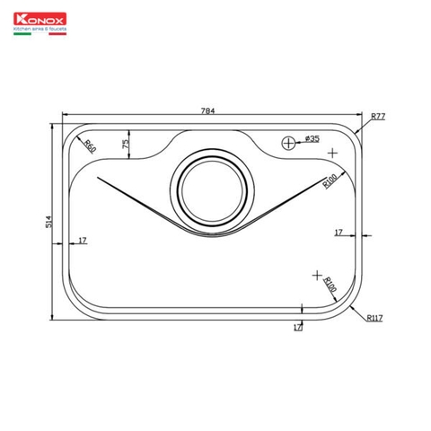Chậu rửa bát Konox Tari 7851SM - Công nghệ Nhật