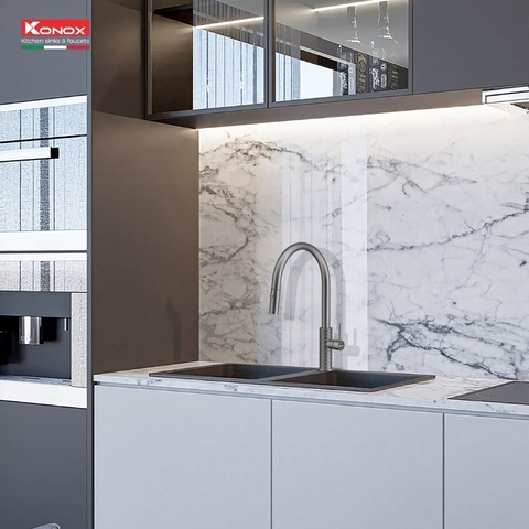 Vòi rửa bát Konox Venice Gun Metal - Sắc màu xám chì