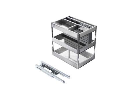 Giá đựng chai lọ gia vị dao thớt GrandX XK.B25S1 inox 304