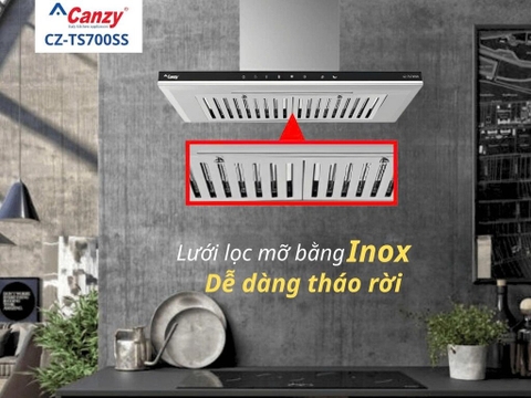 Máy hút mùi Canzy CZ TS700SS | Chữ T Inox 304