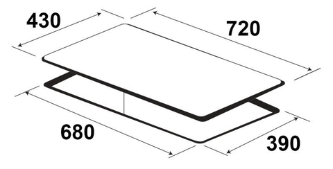 Bếp từ đôi KAFF KF-SD300II nhập Malaysia