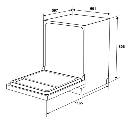 Máy rửa chén độc lập Hafele HDW-F6012S 535.29.671