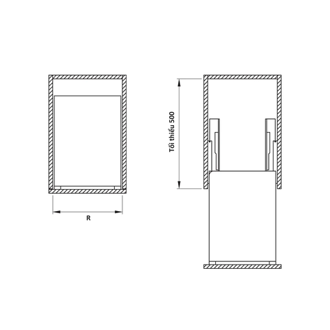 Bộ rổ gia vị Hafele Sonata 549.20.032 - Inox 304 - 200mm