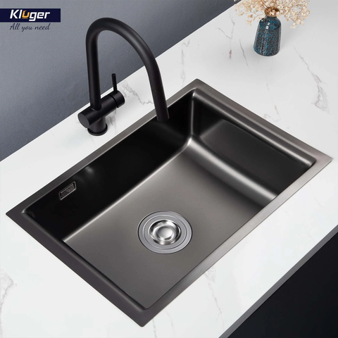 Chậu rửa bát Kluger KU8121B – S68 | Inox POSCO 304 liền khối