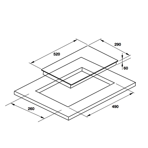 Bếp từ domino Hafele HC-I302B - Tây Ban Nha - Schott Ceran 536.61.770
