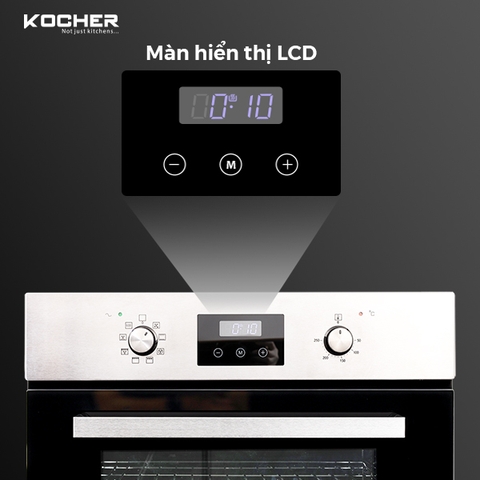 Lò nướng âm tủ KOCHER KOEU-68S08F - 68 Lít - Công nghệ 3D