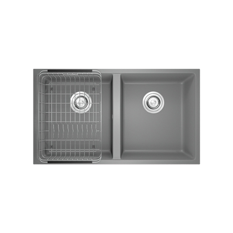 Chậu rửa bát đá Konox Veloci 760D Grey