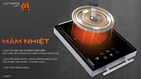 Bếp Hồng Ngoại Đơn Junger JG ASC-86 - 2200W Gia Nhiệt Siêu Tốc
