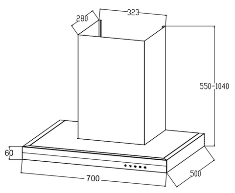 Máy hút mùi Canzy CZ-HE70SS | Motor BLDC Inverter
