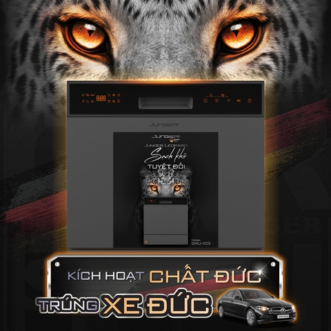 Máy rửa bát Junger DWJ-103 13 bộ - AI công nghệ mới thông minh