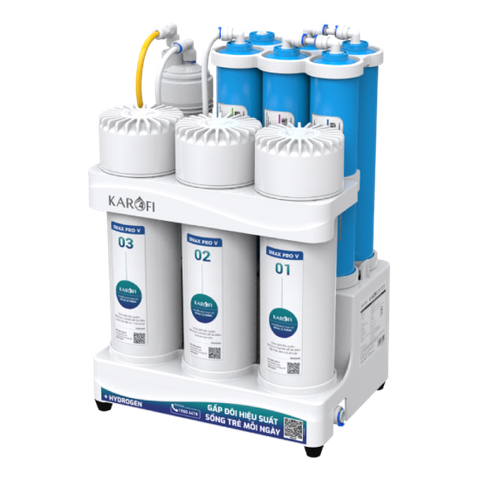 Máy Lọc Nước RO Hydrogen Karofi KAQ-U03 Pro 10 Lõi Để Gầm