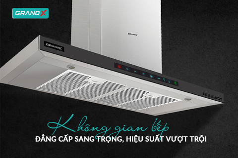 Copy of Hút mùi chữ T GrandX GX H90T68B - BLDC Inverter cực êm