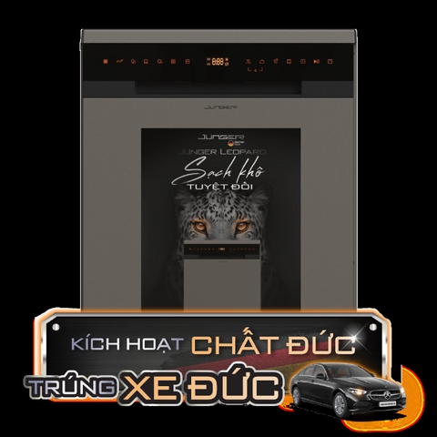 Máy rửa bát Junger JG Leopard DWJ-163-MS | AI Dry, UV, Ag+