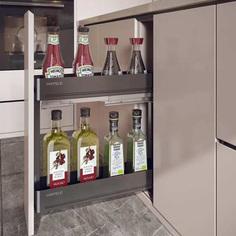 Rổ gia vị Hafele Utensio Plus H2 545.14.322 | Màu Than Chì (200mm)