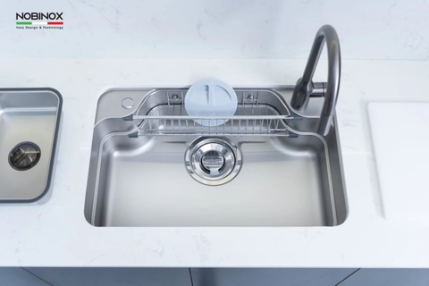 Chậu rửa bát 1 hố Nobinox LIRA NJ588D