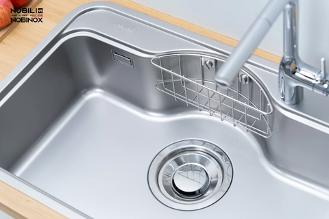 Chậu rửa bát 1 hố Nobinox ROSA NN975D - Vân siêu mịn chống xước