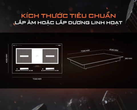 Bếp Từ Đôi Junger JG CEJ-225-INVERTER