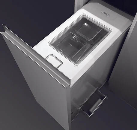 Thùng gạo gắn cánh Hafele Spinto 549.32.758 - 30kg - Ray giảm chấn